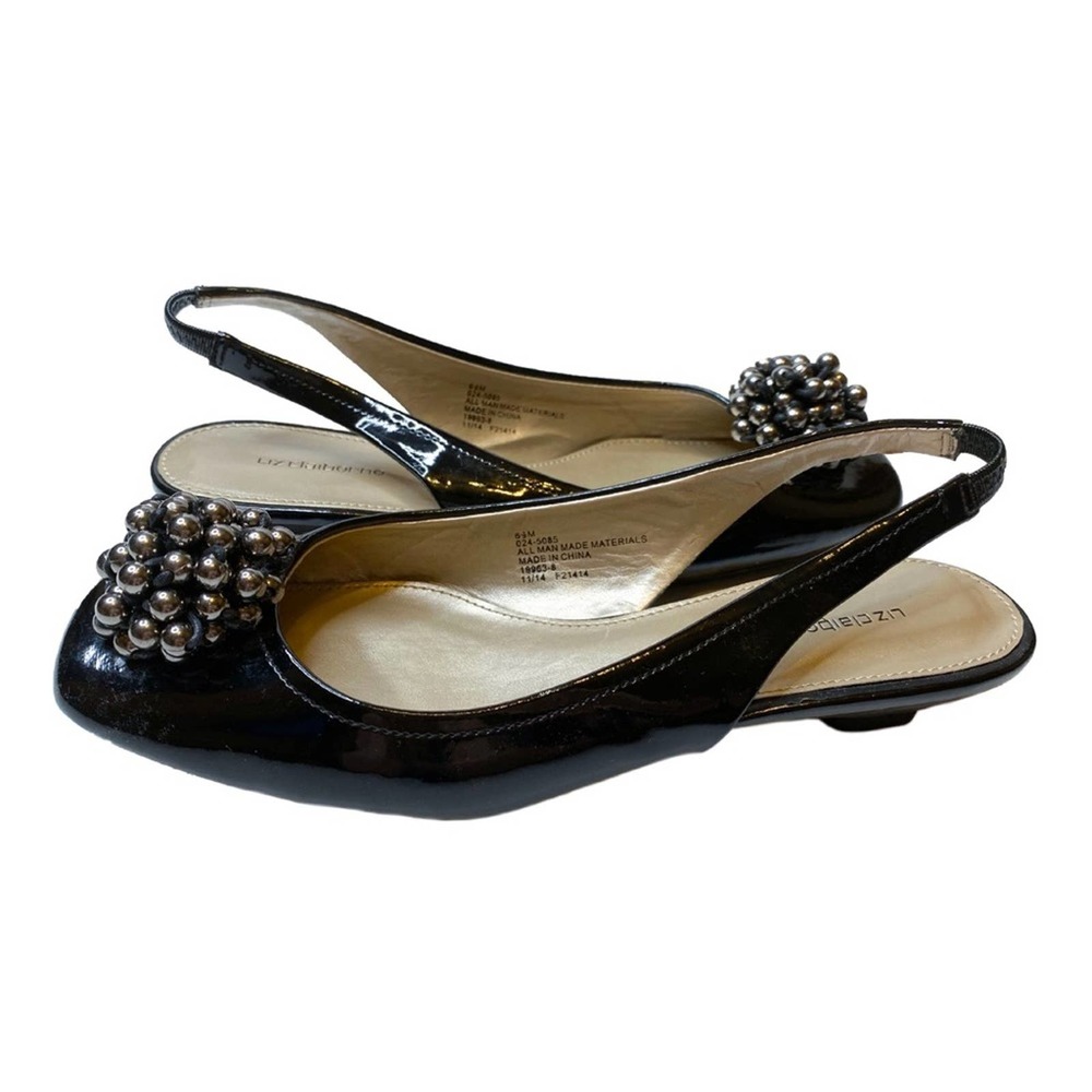 Liz Claiborne Slingback Faux Patent Leather Heel